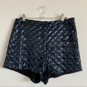 Topshop sequin mini shorts